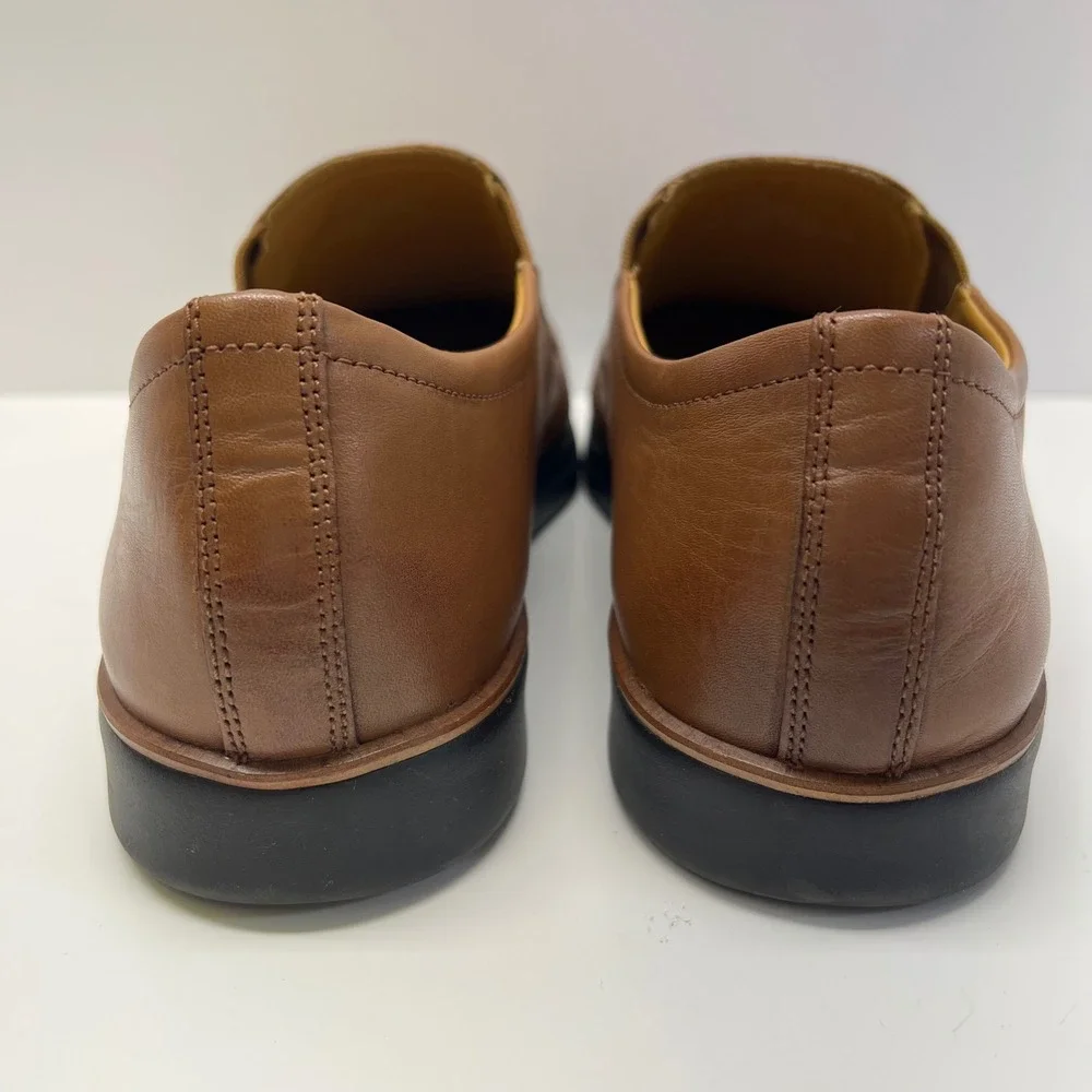 Cole Haan Mens Brown Leather Slip On‎ Loafer Shoes Grand Ambition Size 10 M